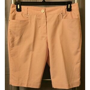 n'VO by LANCTOT Red Gingham Check Golf Hiking Performance Bermuda Shorts 32x10.5